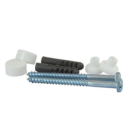 TIMCO Pan / Bidet Fixing Kit - White Pan Kit Pack 2