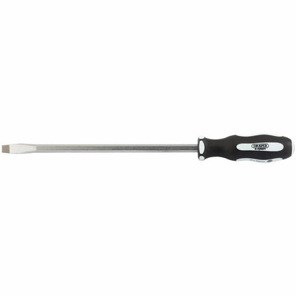 Draper 250X10MM PLAIN P/THRU S/DRIVER 35186 Pound Thru' Plain Slot Soft Grip Screwdrivers