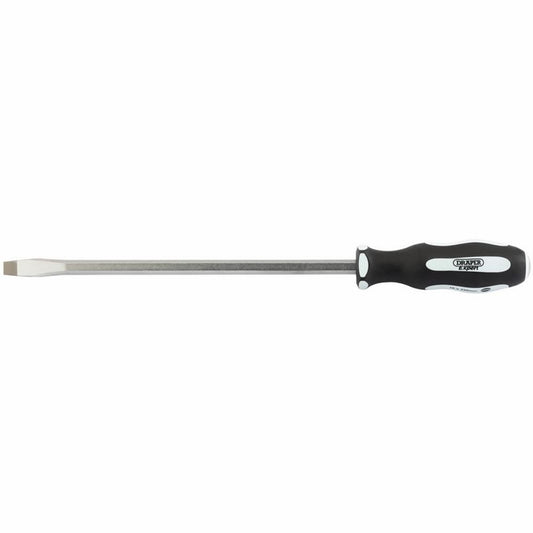 Draper 250X10MM PLAIN P/THRU S/DRIVER 35186 Pound Thru' Plain Slot Soft Grip Screwdrivers