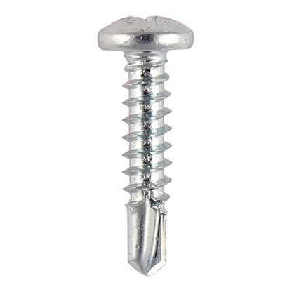 TIMCO Pan Screw PH2 S/DRILL No3 Zinc 8 x 1 Silver Pack 1000