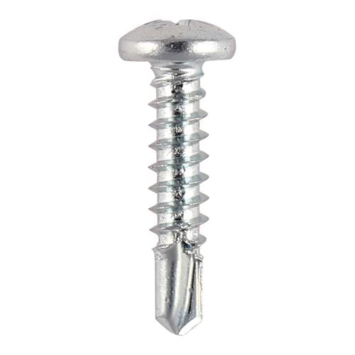 TIMCO Pan Screw PH2 S/DRILL No3 Zinc 8 x 1 Silver Pack 1000