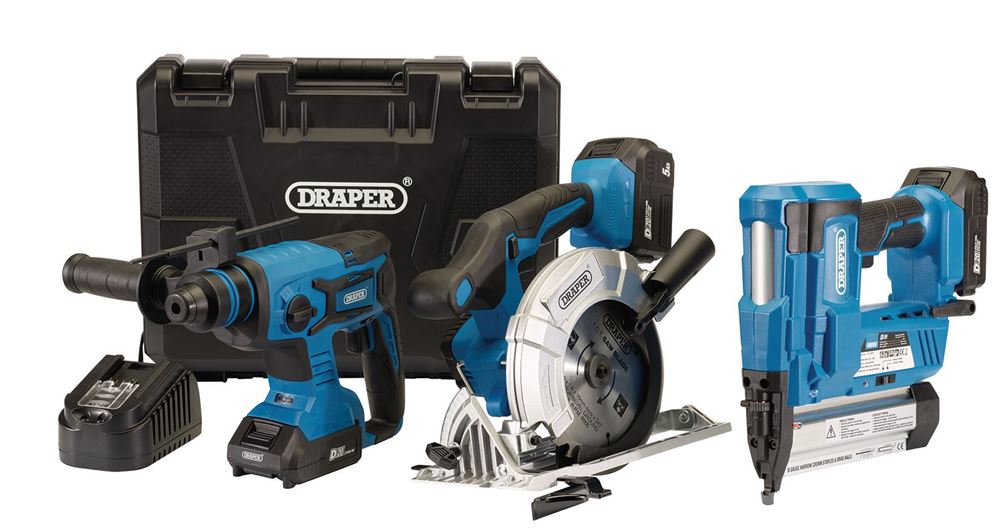 Draper D20 SECOND FIX KIT 24589 D20 20V Cordless Kit
