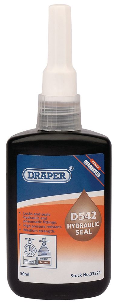 33321 Draper D542 Hydraulic Seal DHS542 Workshop Adhesives Professional Trade DIY Workshop Garage Use