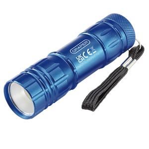 DRAPER 90103 - COB LED Aluminium Hand Torch ( 3 x AAA Batteries Supplied)