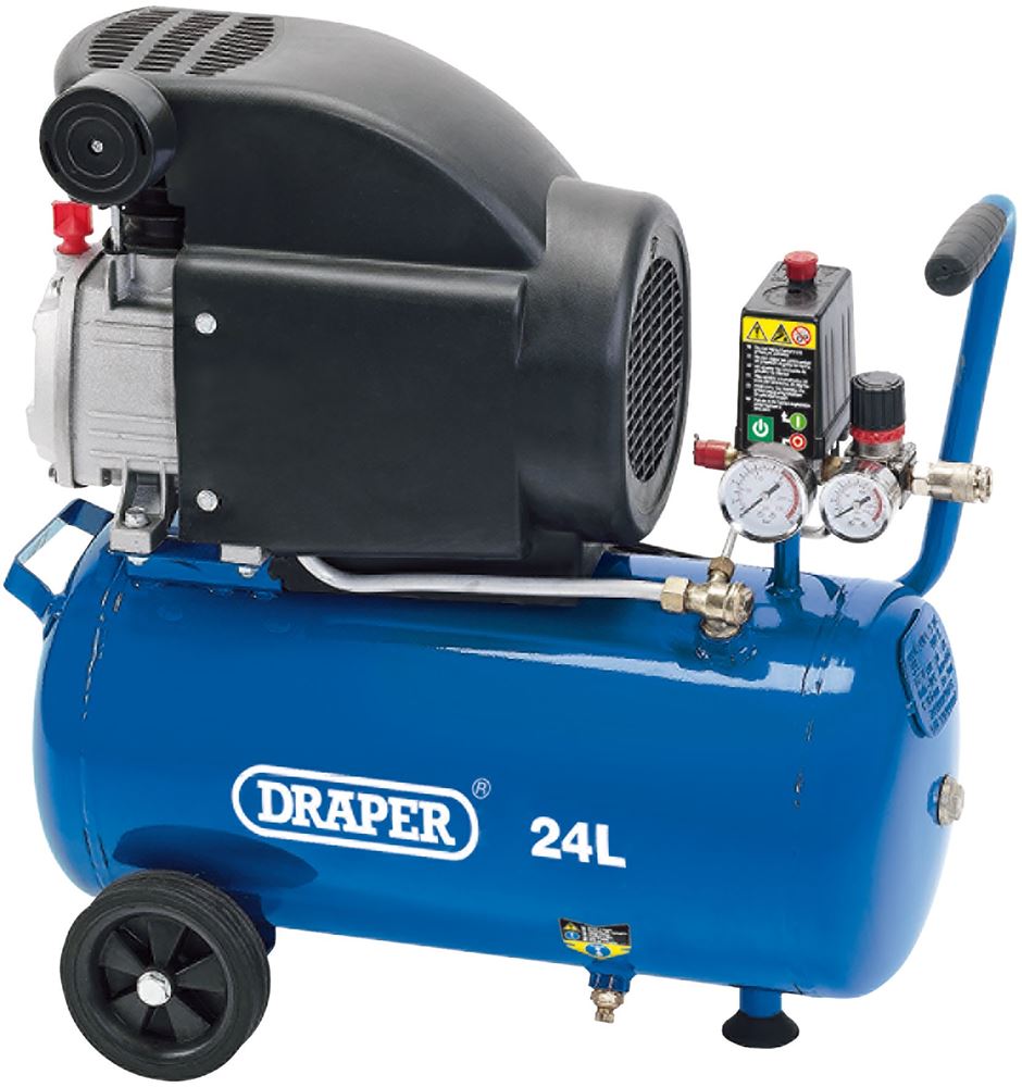 DRAPER 24980 - Air Compressor, 24L, 1.5kW