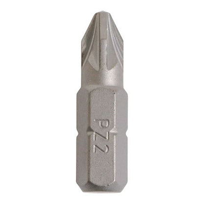 TIMCO Pozi Driver Bit - S2 Grey No.2 x 25 Grey Pack 10