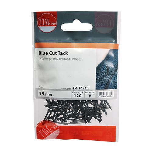 TIMCO Blue Cut Tacks 19mm Blue Pack 120