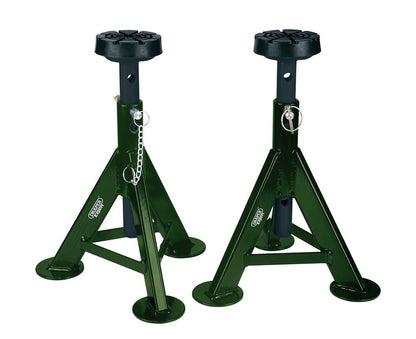 04339 Draper Expert Expert Axle Stands, 3 Tonne, Green (Pair) AS3000EG Professional Trade DIY Workshop Garage Use