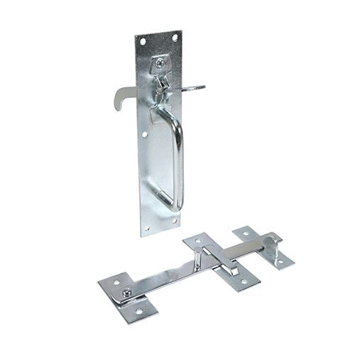 TIMCO Medium Suffolk Latch Zinc 205 x 45mm Silver Pack 1