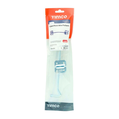 TIMCO Cabin Hook Wire Pattern Zinc 8" Pack 1