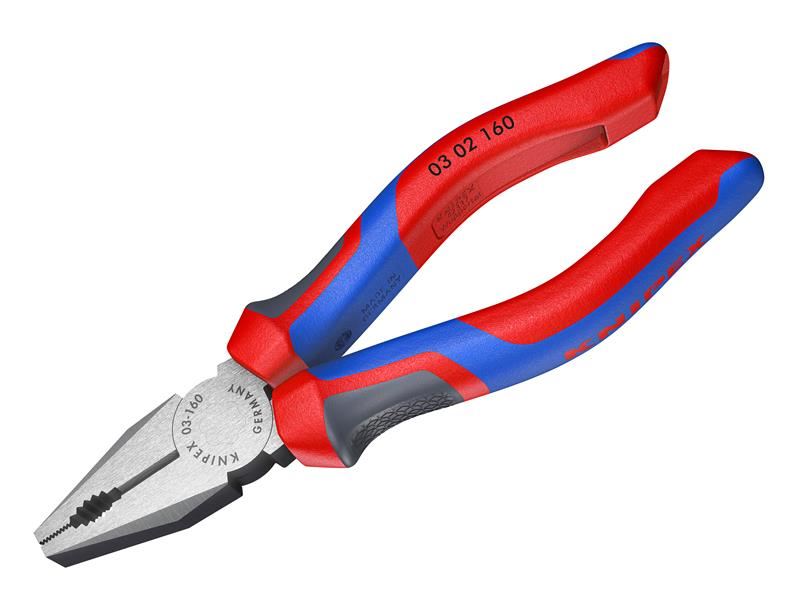 Knipex 03 02 160 SB Combination Pliers Multi-Component Grip 160mm (6.1/4in)