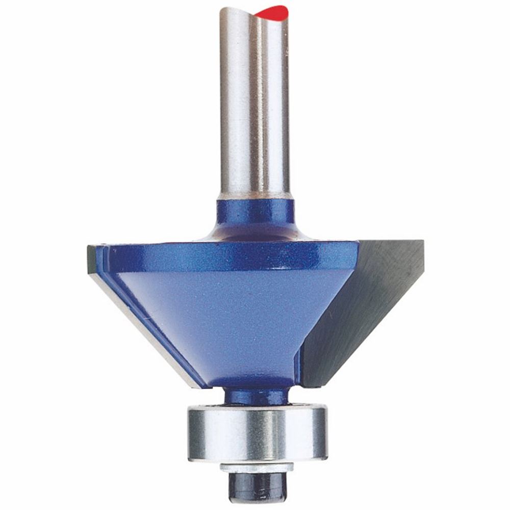 Draper 1/4 RTR BIT 30MMX45 DEG CHMFR 75340 1/4 and 1/2 Shank Router Bits with TCT Heads To Suit Most Applications. Display Packed in Plastic Boxes.