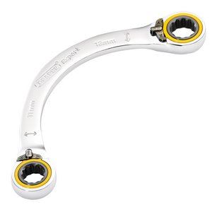 Draper 11X13MM HALF MOON RATCHET SPAN 03934 HI-TORQÂ® Double Ring Ratchet Half Moon Spanners