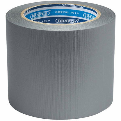 49433 Draper Duct Tape Roll, 33m x 100mm, Grey TP-DUCT/A Tape Rolls Professional Trade DIY Workshop Garage Use