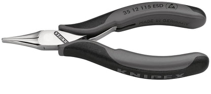 37066 KNIPEX KNIPEX 35 12 115 ESD Electronics Pliers, 115mm Antistatic Pliers Professional Trade DIY Workshop Garage Use
