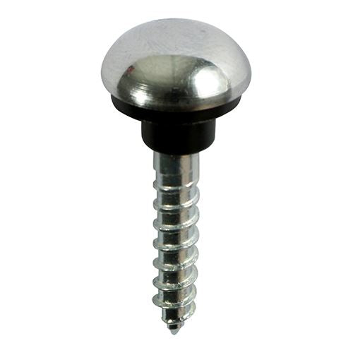 TIMCO Mirror Screw Chrome 8 x 1 1/2 Pack 200