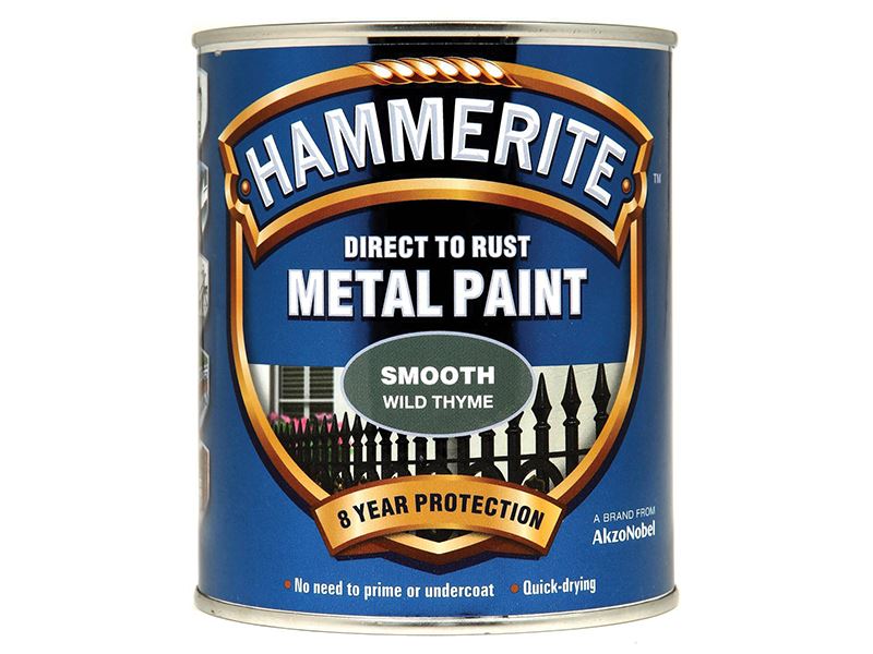 Hammerite 5158230 Direct to Rust Smooth Finish Metal Paint Wild Thyme 750ml