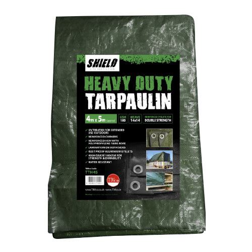Timco Heavy Duty Tarpaulin Waterproof Ground Sheet Cover Camping Gardening