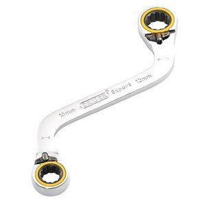 Draper 10X12MM S RATCHET SPAN 03942 HI-TORQÂ® Double Ring Ratchet S-Shape Spanners