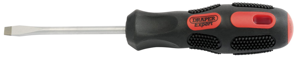 Draper 5X75MM PLAIN SLOT S/DRIVER PKD 40006 General Purpose Plain Slot Flared Tip Screwdrivers (display packed)