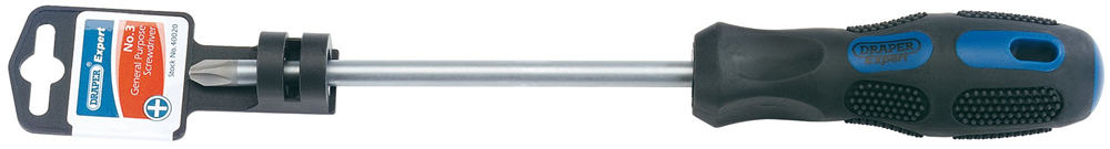 Draper NO.3X150MM CROSS S/DRIVER PKD 40020 General Purpose Cross Slot Screwdrivers (display packed)