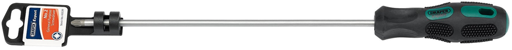 Draper NO.2X250MM PZTYPE S/DRIVER PKD 40039 250mm Long Reach General Purpose PZ TYPE Screwdrivers (display packed)