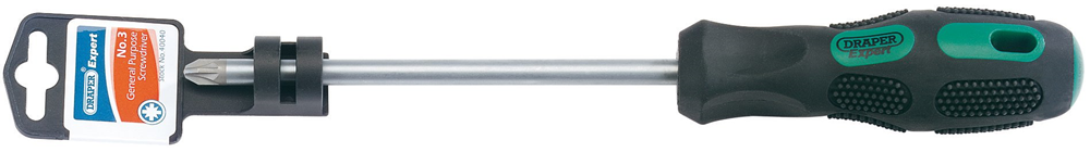Draper NO.3X150MM PZTYPE S/DRIVER PKD 40040 General Purpose PZ TYPE Screwdrivers (display packed)