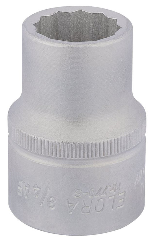 00434 Elora Elora Bi-Hexagon Socket, 3/4 3/4 Sq. Dr. 770-SA 3/4 3/4 Sockets Professional Trade DIY Workshop Garage Use