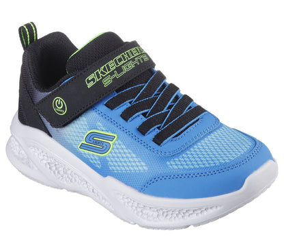 Skechers Meteor Lights Kids Shoe | Blue/Black | sz 3