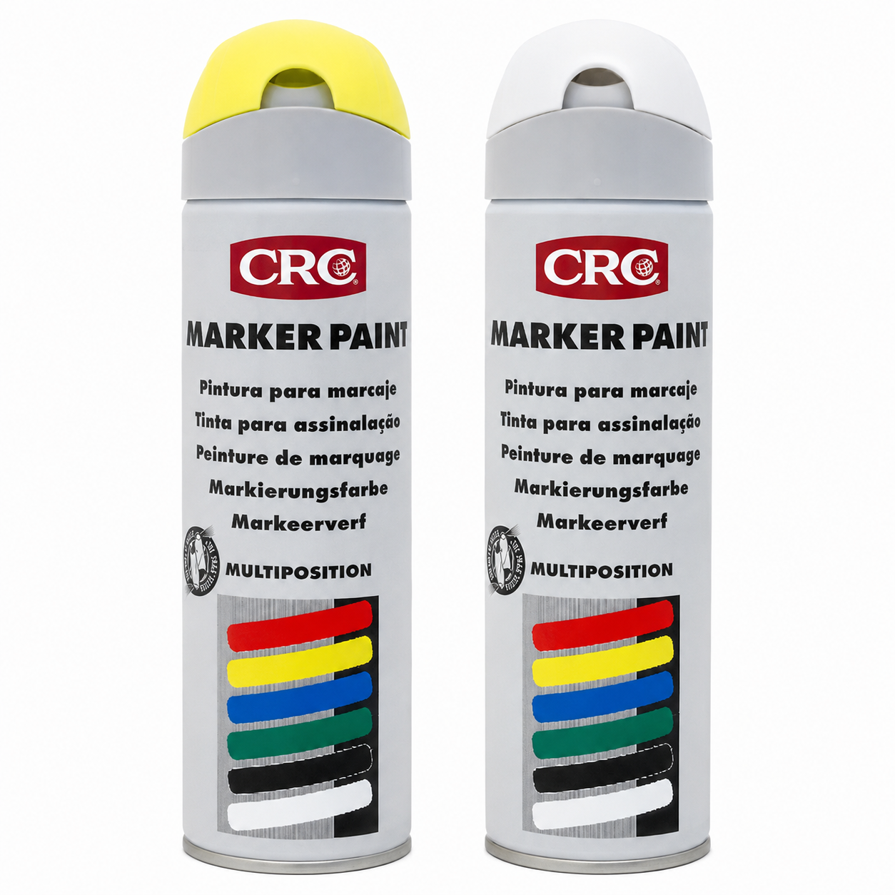 CRC Marking Paint 500ml Aerosol Spray – Ground, Construction & Surveying Paint – Yellow or White