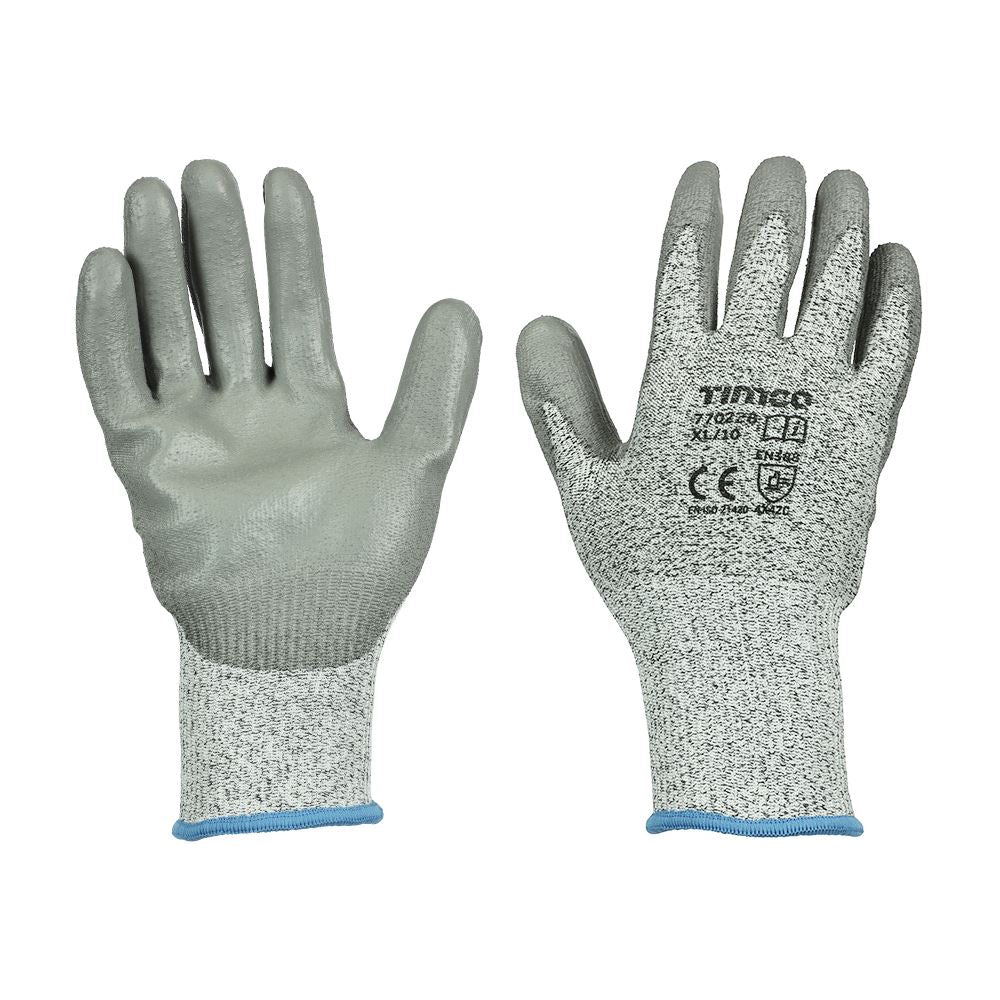 TIMCO High Cut C Glove PU HPPE Fibre X Large Pack 1