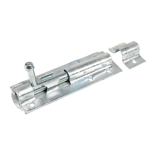 TIMCO Straight Tower Bolt Zinc 4" Silver Pack 1