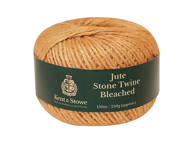 Kent&Stowe 70100830 Jute Twine Bleached Stone 150m (250g)