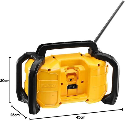 DEWALT XR Bluetooth Jobsite Radio 18V 240V Compact Bare Unit DCR029