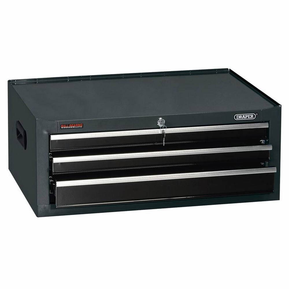 35740 Draper Intermediate Tool Chest, 3 Drawer, 26 , Black TIC3D/BK Tool Chests Professional Trade DIY Workshop Garage Use