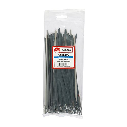 TIMCO Cable Tie - A2 SS 4.6 x 200 Pack 100
