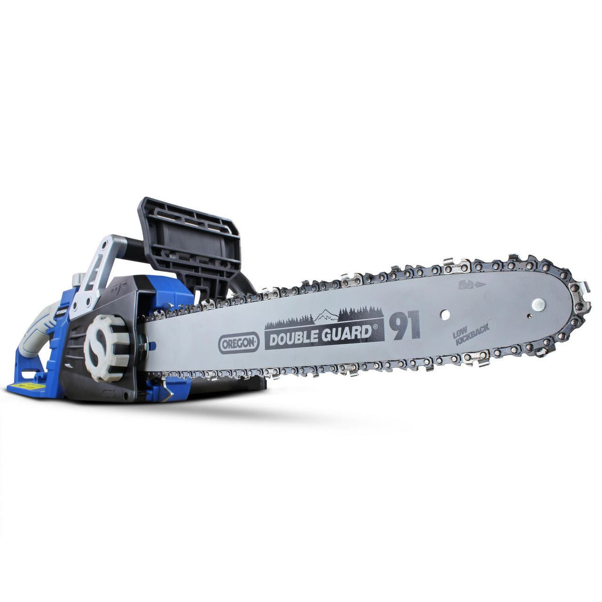 Hyundai HYC2400E Electric Chainsaw 2400W 16in 40cm Bar 15m/s Chain 230V Corded Garden Saw Tree Log Cutting Garden Saw