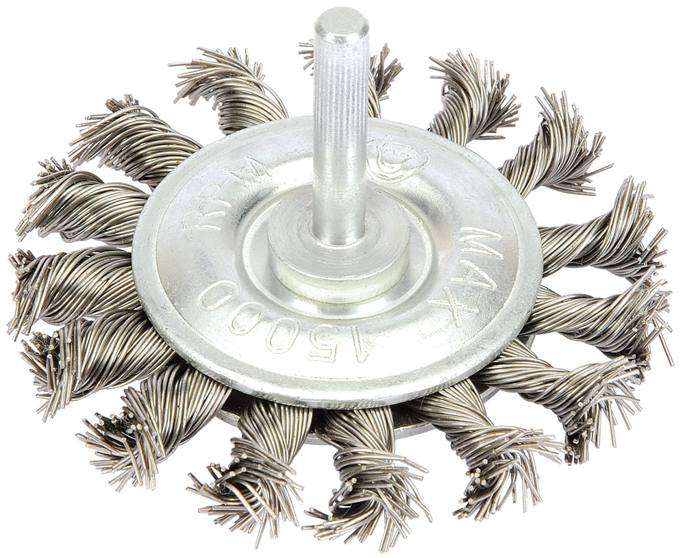 Draper TWISTKNOT WIRE WHEEL 75MM 41434 41434 Steel Twist-Knot Wire Wheel Brush, 75mm