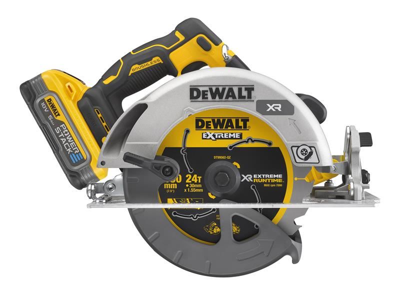 DeWalt DCS573H2T XR Advantage Circular Saw 190mm 18V 2 x 5.0Ah POWERSTACK Li-ion