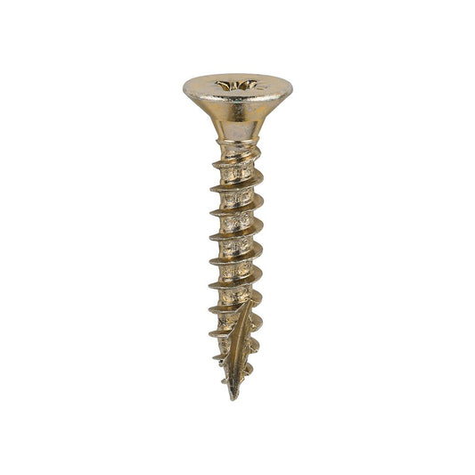 TIMCO Classic Screw PZ2 CSK ZYP 5.0 x 30 Gold Pack 200