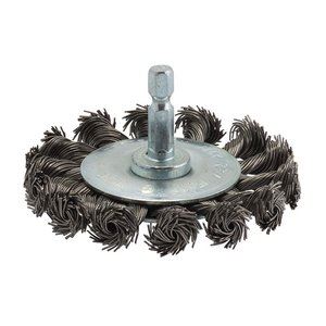 Draper TWISTKNOT WIRE WHEEL 75MM 41434 41434 Steel Twist-Knot Wire Wheel Brush, 75mm