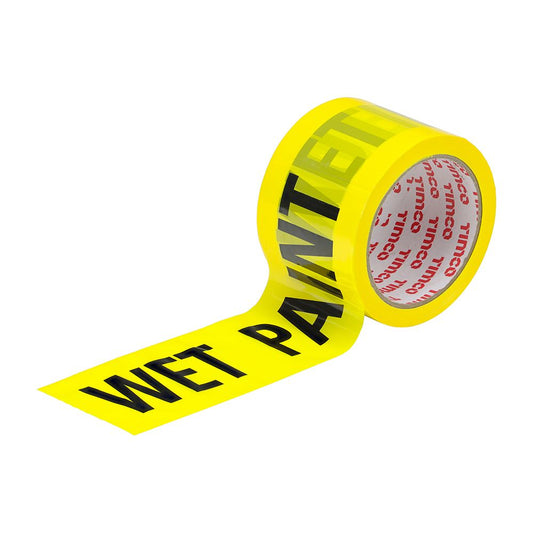 TIMCO Wet Paint Tape Black 70mm x 100m Pack 1.0
