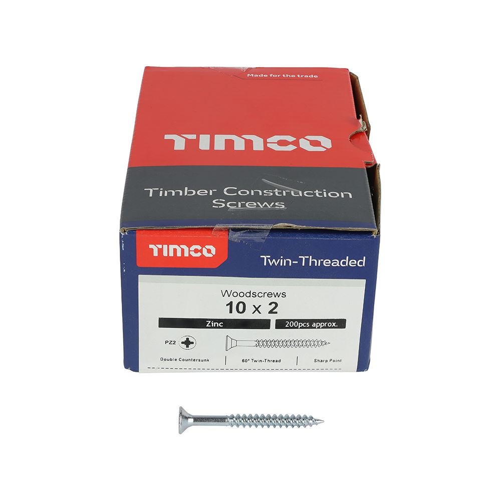 TIMCO Drywall Screw PH2 Coarse Black 4.8 x 100 Black Pack 500