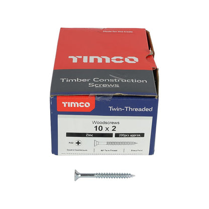 TIMCO Drywall Screw PH2 Coarse Black 4.8 x 100 Black Pack 500