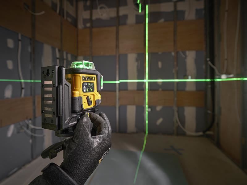 DeWalt Power Tools DCLE14361GB USB-C Rechargeable 3x360 Green Beam Laser Level