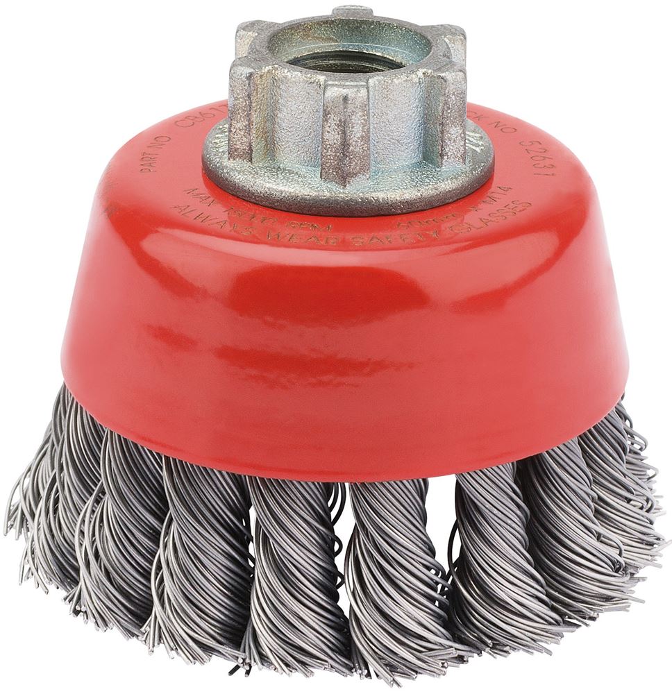 Draper TWIST WIRE CUP BRUSH - 60MM 52631 52631 Twist Knot Wire Cup Brushes