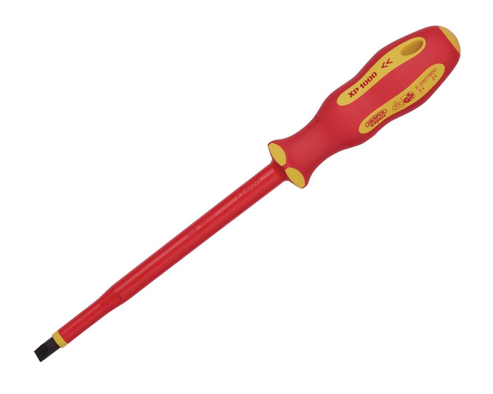 Draper XP1000 8X175MM P/S SCREWDRIVER 64426 64426 VDE Plain Slot Screwdrivers