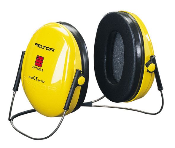 3M PELTOR OPTIME 1 EAR DEFENDERS NECKBAND YELLOW