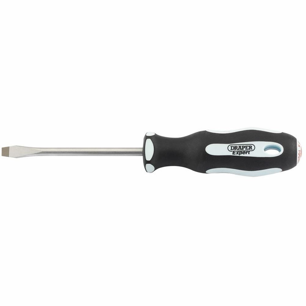 Draper 6.5X100MM PL SLOT S/DRIVER PKD 34978 Soft Grip Plain Slot Screwdrivers