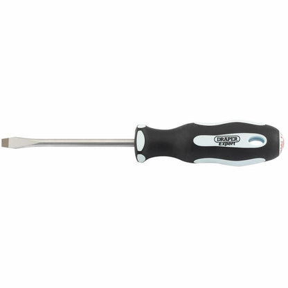 Draper 6.5X100MM PL SLOT S/DRIVER PKD 34978 Soft Grip Plain Slot Screwdrivers